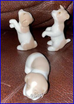 Lladro 5311 Miniature Puppies RETIRED! Mint condition! No Box! L@@K! Rare