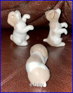 Lladro 5311 Miniature Puppies RETIRED! Mint condition! No Box! L@@K! Rare