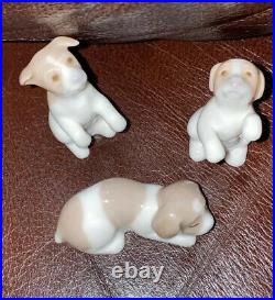 Lladro 5311 Miniature Puppies RETIRED! Mint condition! No Box! L@@K! Rare