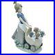 Lladro 5364 Litter of Fun Girl With Puppies In Pram Stroller Figurine NO BOX
