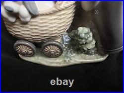 Lladro 5364 Litter of Fun Spain Porcelain Figurine Puppies in Stroller No Box