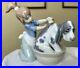 Lladro 5455 Bashful Bather Girl Washing Dog Porcelain Figurine MINT