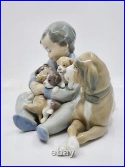 Lladro 5456 New Playmates Glossy Glazed Porcelain Figurine 5