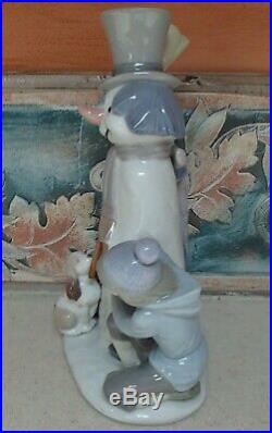 Lladro 5713 The Snowman boy & girl with dog building a Snowman MWOB, RV$495