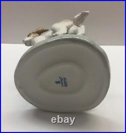 Lladro #5761 Out For A Romp Girl With Dogs Retired Mint