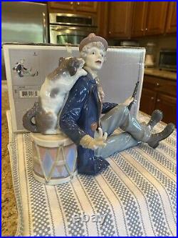 Lladro 5763 Musical Partners Clown with Dog and Clarient with Original Box Mint