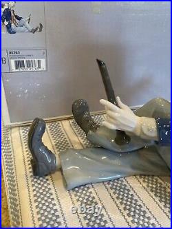 Lladro 5763 Musical Partners Clown with Dog and Clarient with Original Box Mint