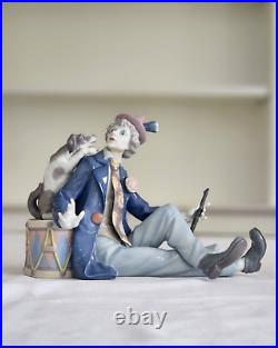 Lladro 5763 Musical Partners Clown with Dog and Clarinet MINT Original Box