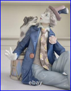 Lladro 5763 Musical Partners Clown with Dog and Clarinet MINT Original Box
