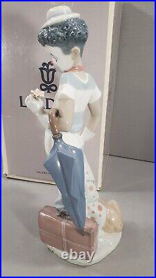 Lladro 5838 On the Move African Black Legacy Circus Clown & Dog Figurine with Box