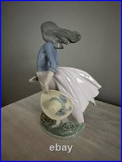 Lladro 5855 Afternoon Jaunt Porcelain Retired 1993 Mint In Box