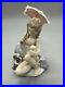 Lladro 6012 Monday's Child Porcelain Figurine Girl with Dog & Parasol