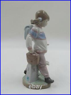 Lladro 6018 Thursday's Child Girl with Dog Porcelain Figurine in Box