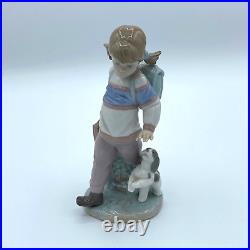 Lladro 6018 Thursday's Child Girl with Dog Porcelain Figurine in Box MINT