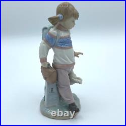 Lladro 6018 Thursday's Child Girl with Dog Porcelain Figurine in Box MINT