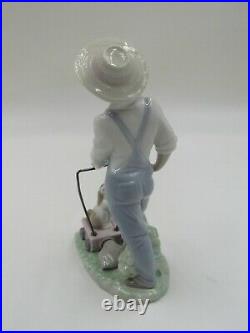 Lladro 6021 Saturday's Child Boy with Dog Porcelain Figurine in Box