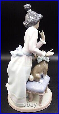 Lladro #6026 My Turn Dog & Cat African Black Legacy 2nd MINT