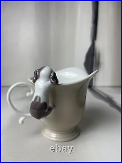 Lladro 6040 Creamer Dog Hanging On Cup NM Condition with Original Box