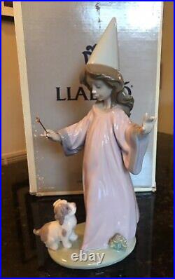 Lladro 6170 Under My Spell Porcelain 1994 Premiere Figurine in Box 9 1/2 Tall