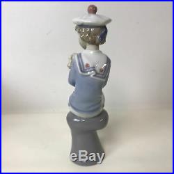 Lladro #6196 Seaside Companions Sailor Withdog With Box