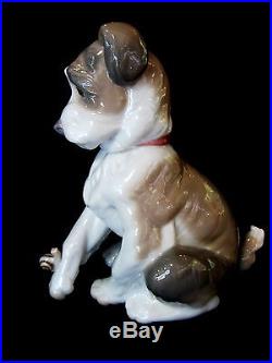 Lladro #6211 New Friend Brand New In Box Puppy With Snail Dog Animals