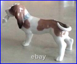 Lladro 6398 Morning Delivery Basset Hound puppy dog w newspaper MIB, RV$250