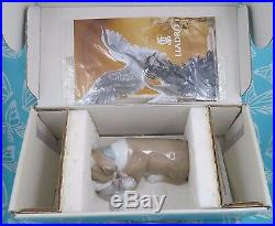 Lladro # 6417 UNLIKELY FRIENDS Cat & Dog MIB