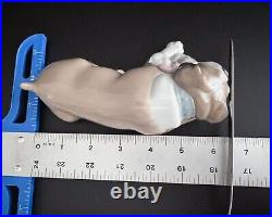 Lladro #6417 Unlikely Friends Bulldog & Cat Porcelain Figurine Retired Dog Nap