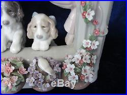 Lladro #6502 Please Come Home! Brand Nib Dogs Window Cute Holiday Save$$ F/sh