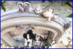 Lladro #6502 Please Come Home Dogs At Window Fine Porcelain Figurine