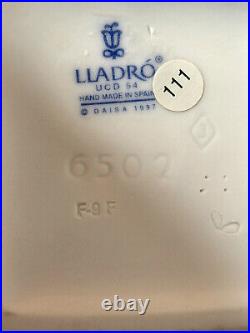 Lladro #6502 Please Come Home Dogs At Window Fine Porcelain Figurine