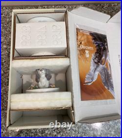 Lladro #6617 Puppy Surprise Puppy Dog in Easter Egg Glossy Figurine in Box