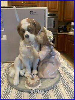 Lladro 6632 A Birthday Kiss with Original Box Perfect Condition