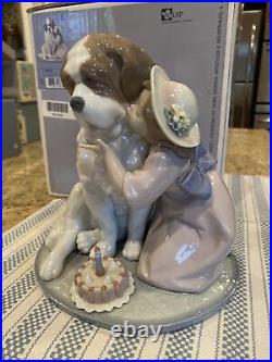 Lladro 6632 A Birthday Kiss with Original Box Perfect Condition