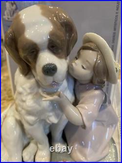 Lladro 6632 A Birthday Kiss with Original Box Perfect Condition