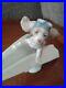 Lladro 6665 Let's Fly Away Dog on Paper Airplane Porcelain Figurine