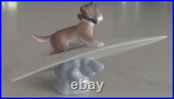 Lladro 6665 Let's Fly Away puppy dog on paper airplane goggles MWOB, RV$260