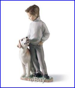 Lladro 6902 My loyal friend Boy with his Dog 01006902 New