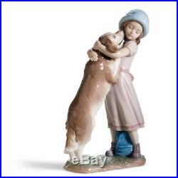 Lladro 6903 A warm welcome Girl with her Dog Figurine 01006903 New