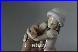 Lladro 6903 Warm Welcome 25cm Girl with Dog Figure VGC