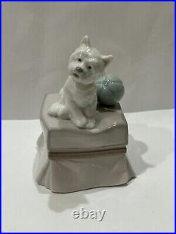 Lladro #6985 My Favorite Companion Westie Schnauzer Dog 2002 Made In Spain