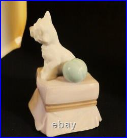 Lladro 6985 My Favorite Companion Westie dog with ball MWOB, RV$225