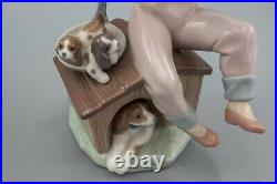 Lladro 7621 Pick of the Litter Girl Dog Puppy Figurine Box FREE USA SHIPPING