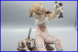 Lladro 7621 Pick of the Litter Girl Dog Puppy Figurine Box FREE USA SHIPPING