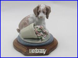 Lladro 7672 It Wasn't Me Lladro Society 1998 Porcelain Dog Figurine in Box