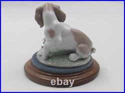 Lladro 7672 It Wasn't Me Lladro Society 1998 Porcelain Dog Figurine in Box