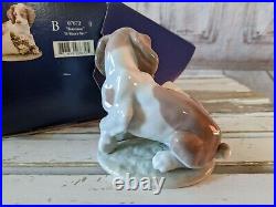 Lladro 7672 it wasnt me dog flowerpot figurine