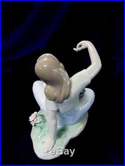 Lladro #7711 Playtime With Petals Brand Nib Girl Puppy Dog $150 Off Free Shiping