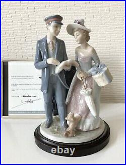 Lladro 8008 STATION MASTER with dog Limited edition in excellent condition