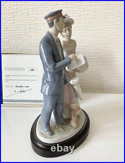 Lladro 8008 STATION MASTER with dog Limited edition in excellent condition